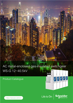 的映像 WS-G 12-40.5kV 气体绝缘开关柜 英文产品目录