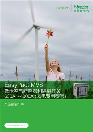 的映像 EasyPact MVS低压空气断路器和负荷开关产品目录