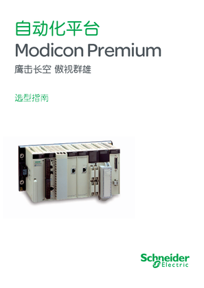 的映像 自动化平台Modicon Premium选型指南