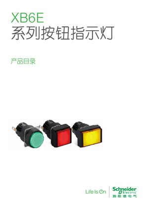 的映像 XB6E 系列按钮指示灯产品目录