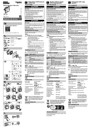 Image of Sedna-Rotary dimmer for LED lamps and capacitive load-User Guide (en)