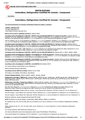 Afbeelding van UL证书-SDFY8.E233482 Controller for Canada Component