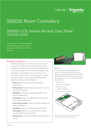 이미지 CO2 Sensor Module Specification Sheet