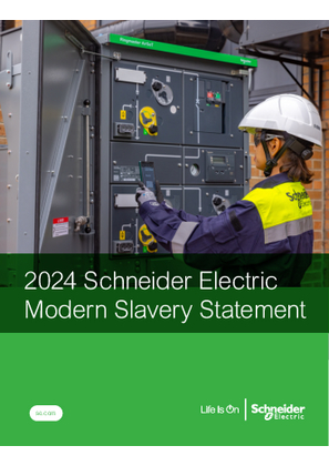 Image of Schneider Electric Group Modern Slavery Statement 2024