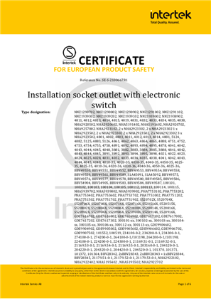 Image of SEMKO Certificate