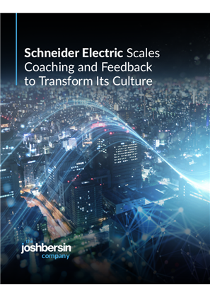 Image of Schneider Electric Scales coaching and feedback to transform it's culture