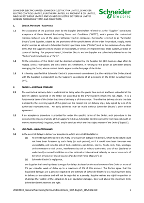 Image of Schneider Electric Conditions of Purchase - UK