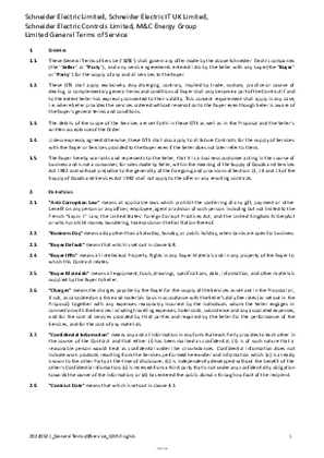 Image of Schneider Electric Terms of Service - UK