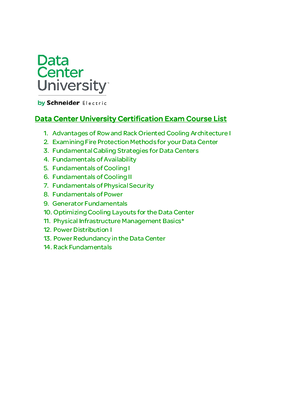 Image of DCU Course List