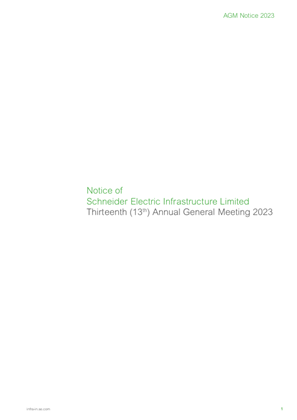 Image of SEIL Notice of 13th AGM - September 14 2023