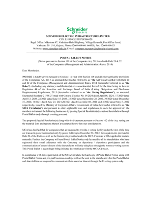 Image of SEIL - Postal Ballot Notice - June 2022