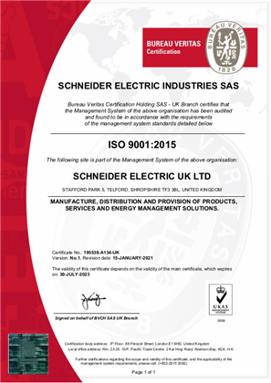Image of ISO9001:2015 - Telford LVE