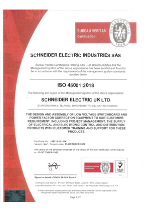 Image of ISO45001:2015 - Telford LVE