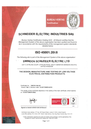 Image of ISO45001:2018 - Swindon