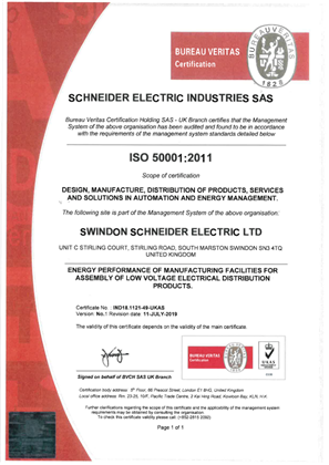 Image of ISO50001:2011 - Swindon
