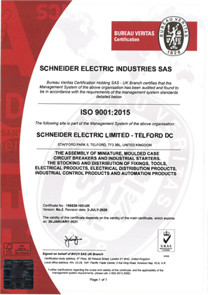 Image of ISO9001:2015 - Telford Distribution Centre