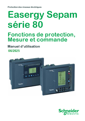 Image de Sepam série 80, manuel d'utilisation des fonctions