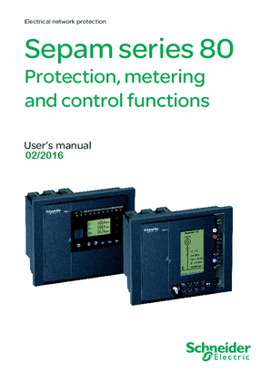 Image of Sepam series 80 Protection, metering and control functions