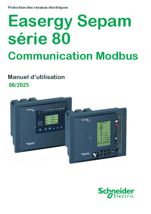 Image de Sepam série 80 manuel d'utilisation Modbus