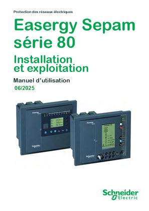 Image de Sepam série 80, manuel d'exploitation