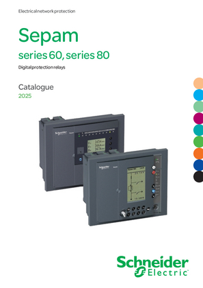 的映像 Catalogue Sepam Serie 60, 80