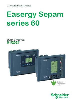 Image of Sepam series 60, user's manual