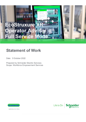 Image of EcoStruxure XR Operator Advisor – Full Service Mode