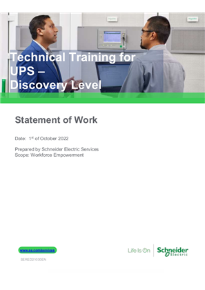 Image of Technical Training for UPS – Discovery Level