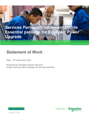 Image of Services Partners Enablement OnSite Essential package for EcoXpert Power Upgrade
