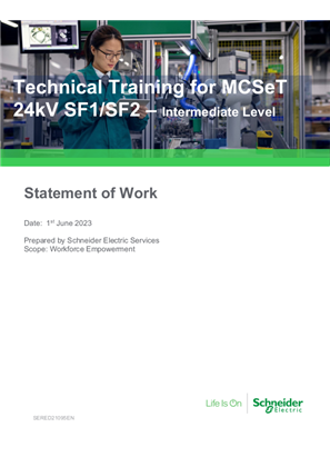 Image of Technical Training for MCSeT 24kV SF1-SF2-Intermediate Level