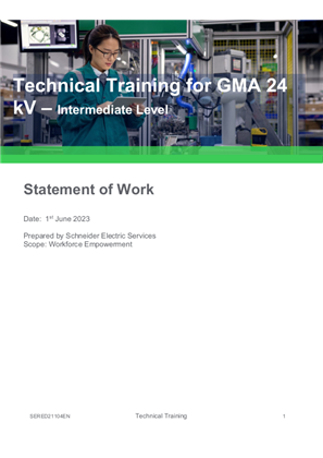 Image of Technical Training for GMA 24 kV-Intermediate Level