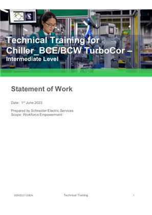 Image of Technical Training for Chiller_BCE-BCW TurboCor-Intermediate Level