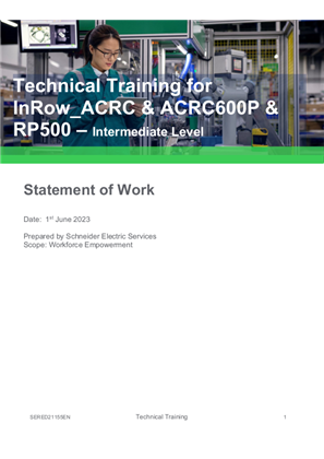 Image of Technical Training for InRow_ACRC & ACRC600P & RP500-Intermediate Level