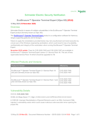 的映像 EcoStruxure™ Operator Terminal Expert (Vijeo XD) (V3.0)