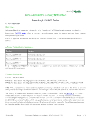 Image of SEVD-2024-317-01 PowerLogic PM5300 Series