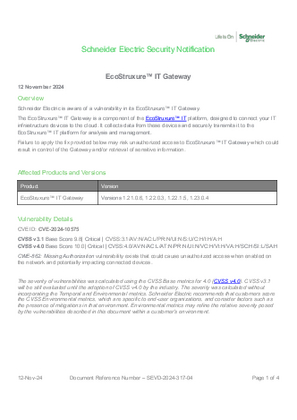 Görüntüsü Security Notification - SEVD-2024-317-04
