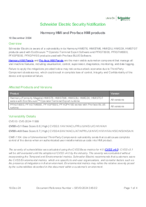 Imagine a SEVD-2024-345-02 Harmony HMI and Pro-face HMI products