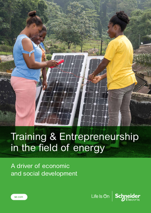 Image of Training & Entrepreneurship in the field of energy brochure