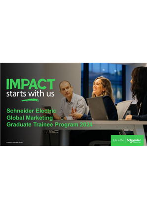 Image of Schneider Electric Global Marketing Graduate Trainee Program 2024