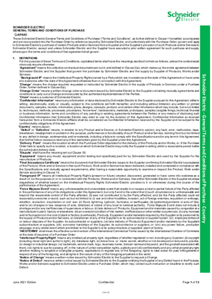 イメージ Schneider Electric General Terms and Conditions of Purchase (October 2021 Version) (Japan)