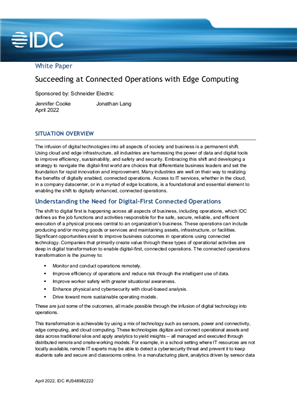 Image of Succeeding at Connected Operations with Edge Computing