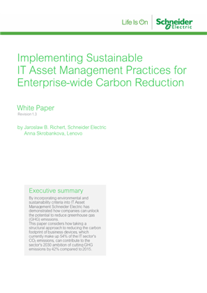 Image of Implementing Sustainable IT Asset Management Practices for Enterprise-wide Carbon Reduction - White Paper