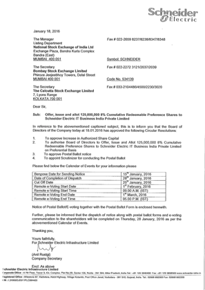Image of Letter submitted to Stock Exchange 18.01.2016