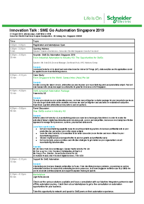 Image of SME Go Automation Agenda