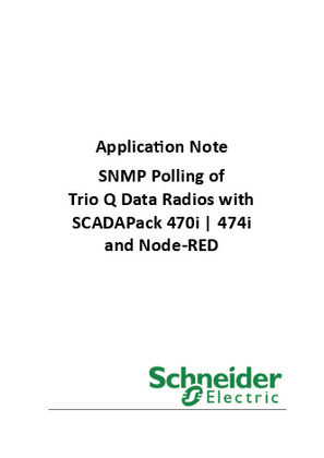 Образ SNMP Polling of Trio Q Data Radios with SCADAPack 470i | 474i and Node-RED