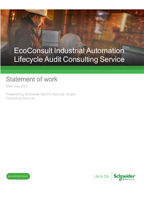的映像 Statement of Work - EcoConsult IA Lifecycle Consulting Service