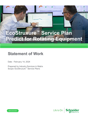 Image of Statement of Work - EcoStruxure Service Plan Rotating Equipment