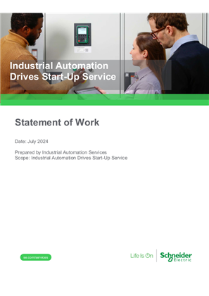 的映像 Statement of Work - Drives Start-Up Services