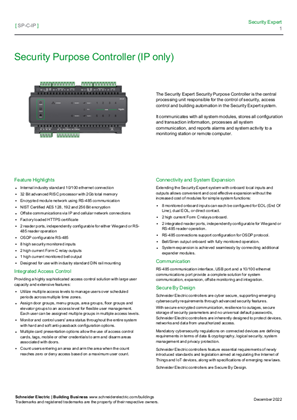 Image of SP-C-IP Security Expert - Security Purpose Controller (IP Only) - Specification Sheet