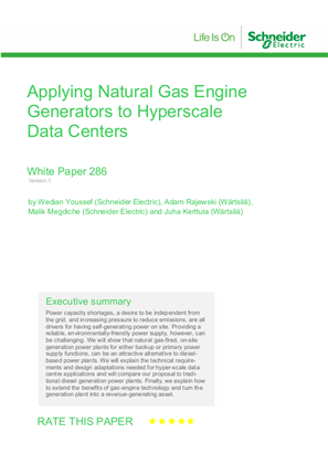 Image of Applying Natural Gas Engine Generators to Hyperscale Data Centers